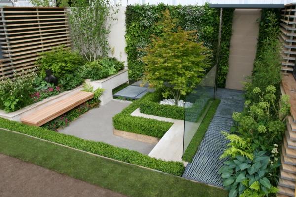 pienen puutarhan ideoita suunnittelu puutarha penkki puu moderni puutarha suunnittelu ideoita