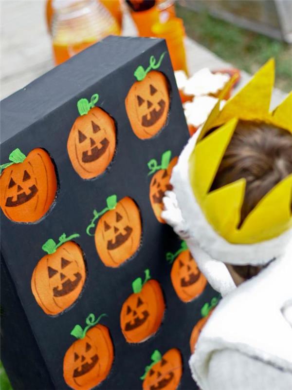 pieni jack tai lyhty kurpitsat halloween -juhlan koristeluideoiksi