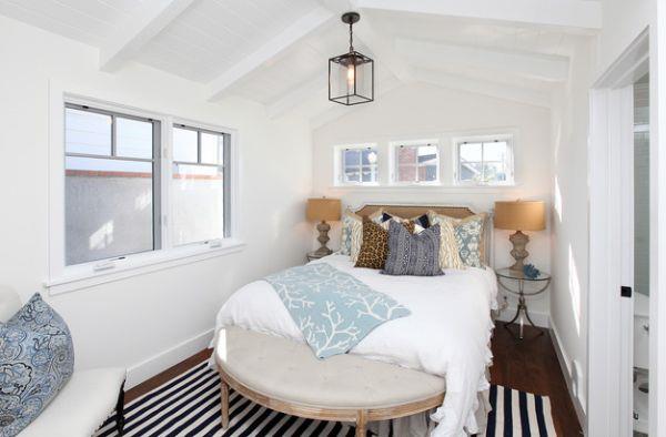 luova suunnittelu pienistä makuuhuoneista riippuva lamppu lyhty raidallinen matto