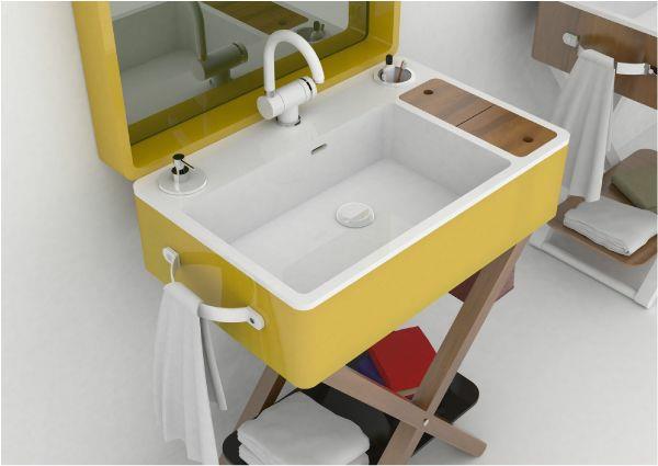 pieni kylpyhuone ideoita moderni kylpyhuone huonekalut pesuallas kompakti