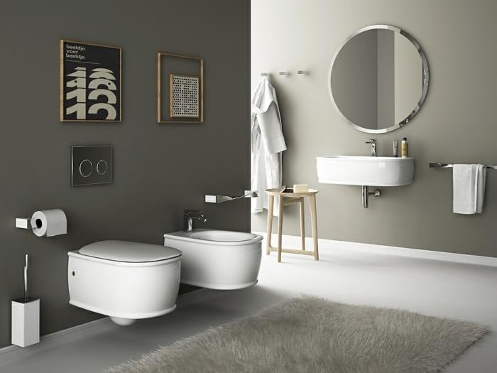 pieni kylpyhuone koristelu seinän suunnitteluideoita moderni kylpyhuone