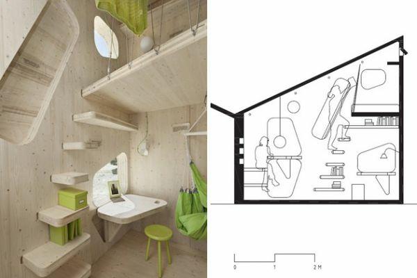 pieni puutalo opiskelija -asunto tengbom arkkitehdit elävä suunnitelma