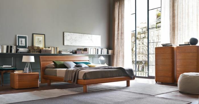 pieni makuuhuone design makuuhuoneen verhot epäsuora valaistus kirkas tyylikäs ikea13