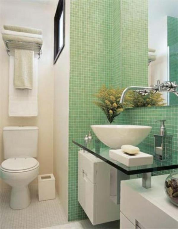 pieni kylpyhuone perustaa ideoita seinän suunnittelu vihreä laatat