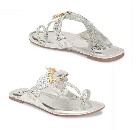 Ezüst Kolhapuri Chappal