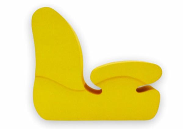 mukava lasten tuoli keltainen ergonominen muotoilu