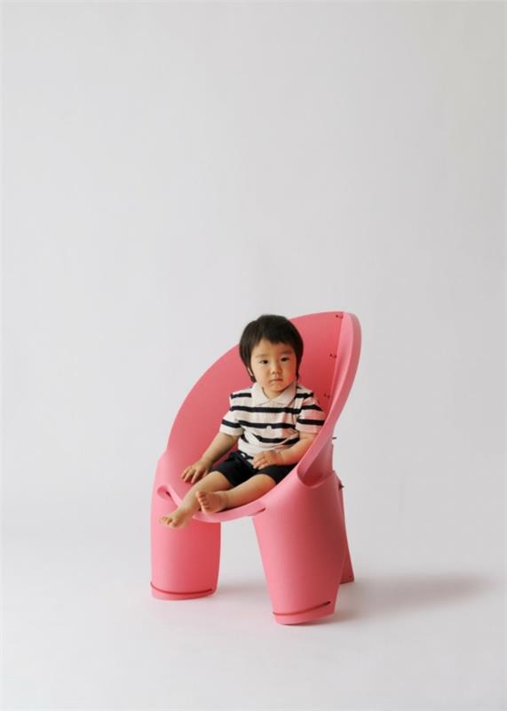 mukava vauvan tuoli vaaleanpunainen ergonominen muotoilu eva