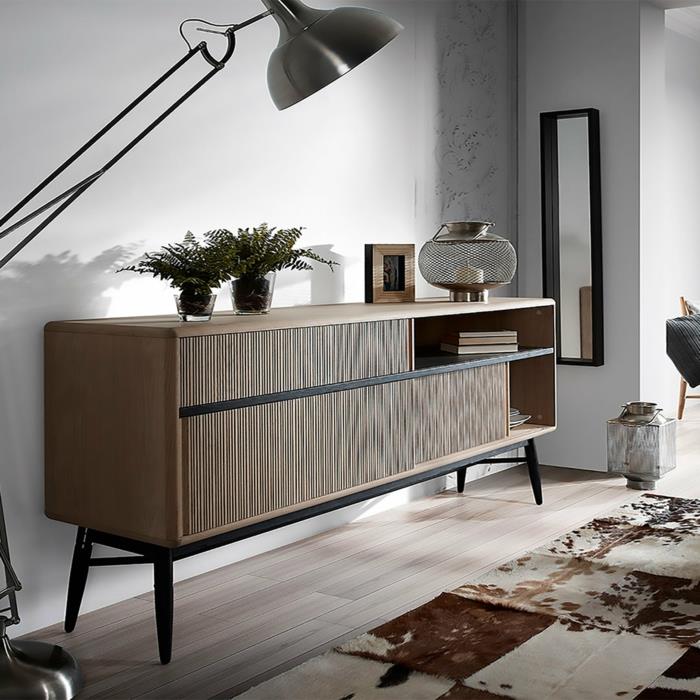 lipasto retro -tyylinen lattiavalaisin turkismatto sisäkasvit