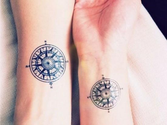kompassi tatuointi ranne pienet tatuoinnit