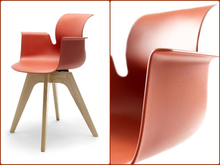 konstantin grcic pro designtuolit floetotto punainen ei verhoiltu