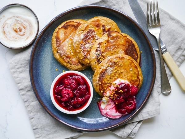 kurpitsan pannukakkuja maca jauhe reseptejä