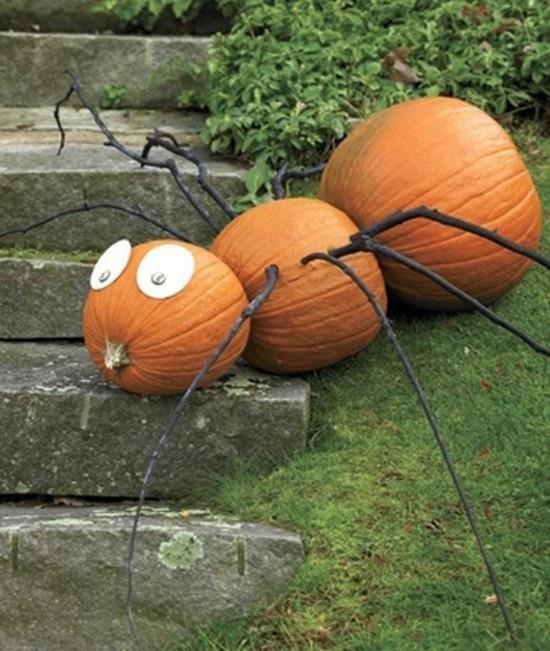 kurpitsa hämähäkki käsitöitä halloween