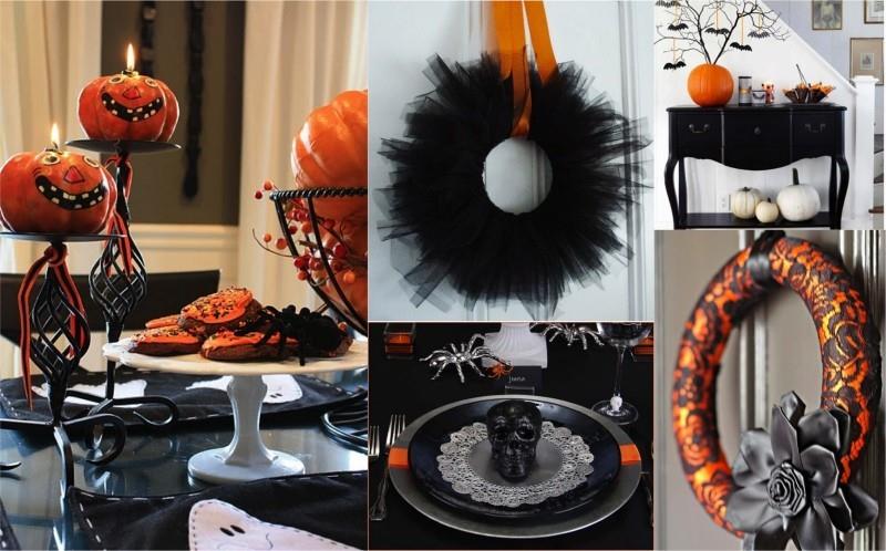 kurpitsat ja muut tarvikkeet halloween -koristeluun
