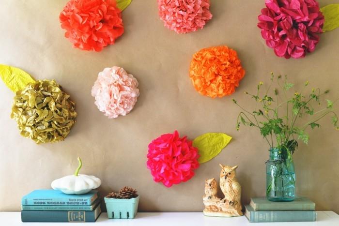 luova käsityö lautasliinat kukat koristelu seinäkoriste värillinen