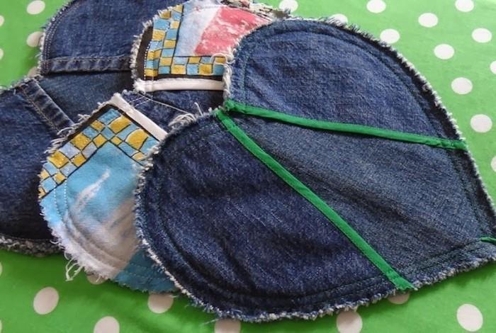 luovasti näppärät potinpidikkeet denim diy -ideoita