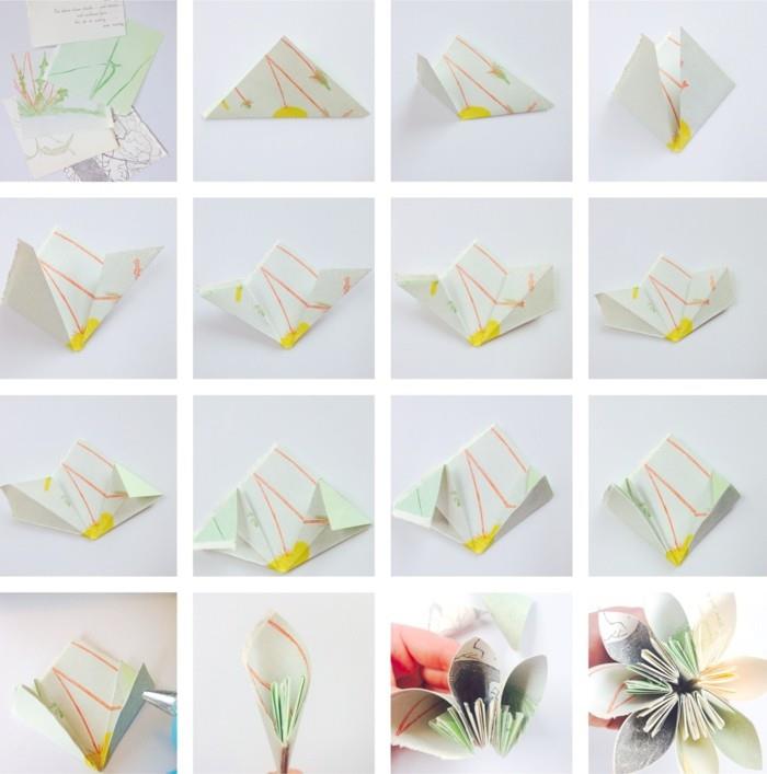 luova käsityö kaunis kukka paperista tee itsellesi ohjeet kuvissa