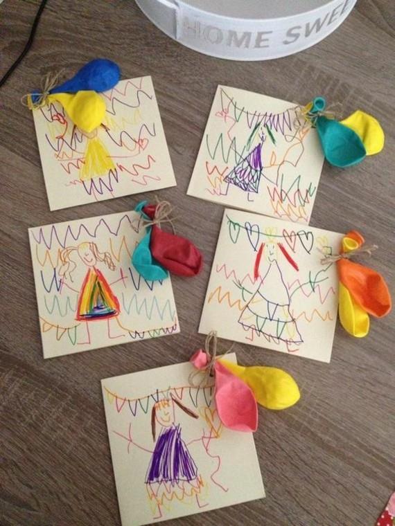 Luo luovia kutsukortteja Käsityöt lasten kanssa Lasten piirustukset