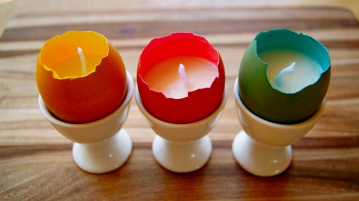 luovia käsityöideoita kynttilät munankuoret diy