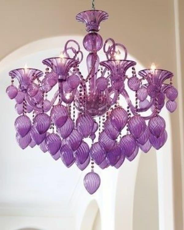 kattokruunu ideoita suunnittelu violetti