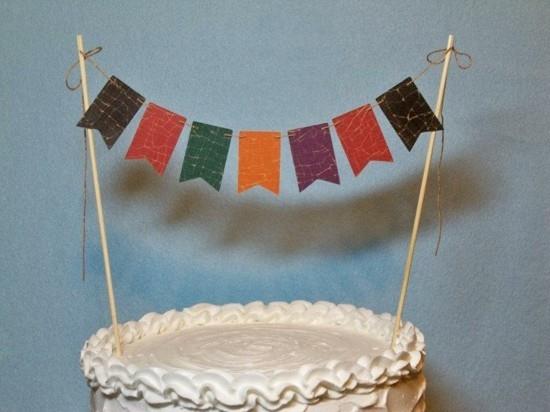 Kakku -seppele tee omat värikkäät lippusi syntymäpäiväkakku