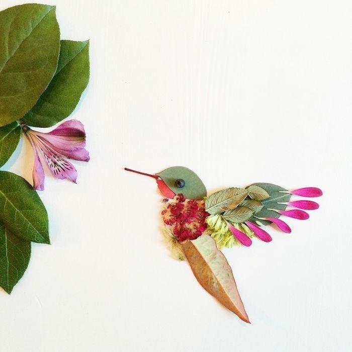 taide -esineet silta collins hummingbird kukat