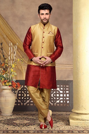 Dupion Silk Kurta Pyjama