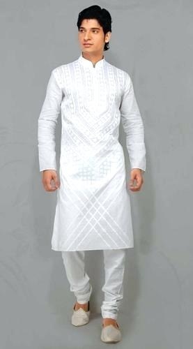 Ren hvid Kurta pyjamas design