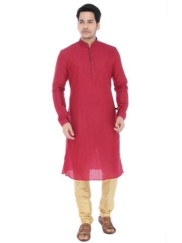 Ternet Maroon Kurta Pyjamas