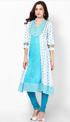 Collared Scoop Salwar Kurta Neck Designs