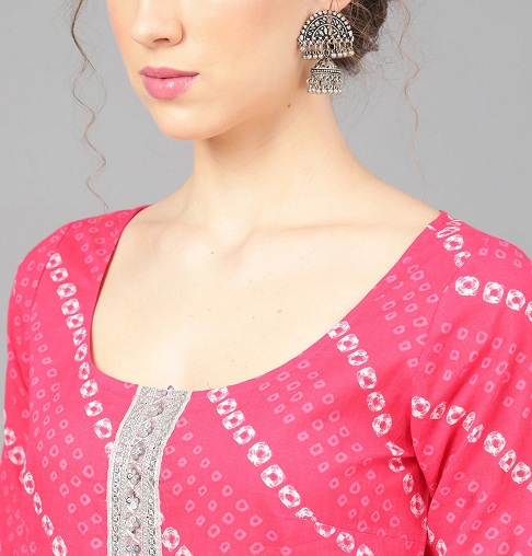 Scoop Neckline Kurta Design