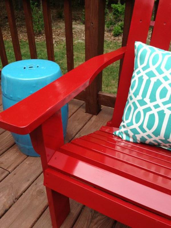 lakka värit puulle akryylilakka huonekalut punainen puutarhatuoli