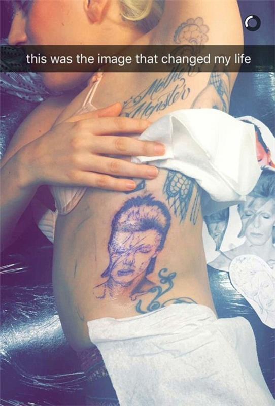 lady gaga tatuoinnit bowie tatuointi