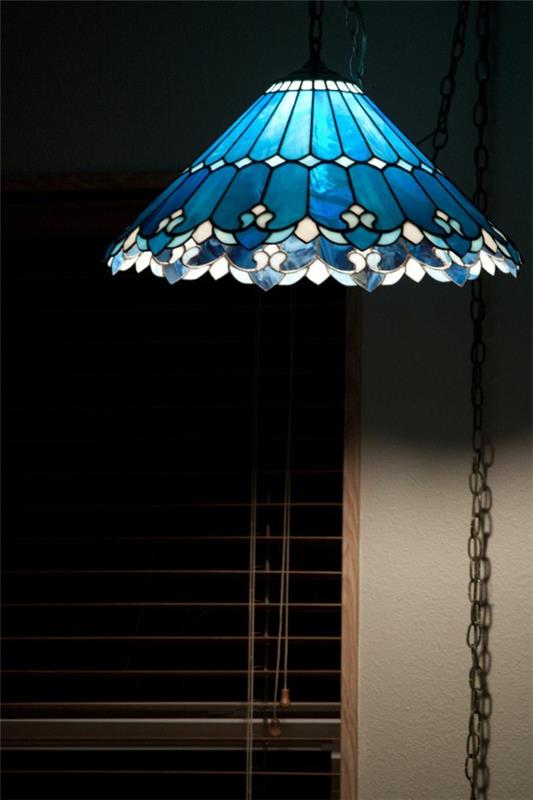 lampunvarjostimet tyylikkäät siniset sävyt