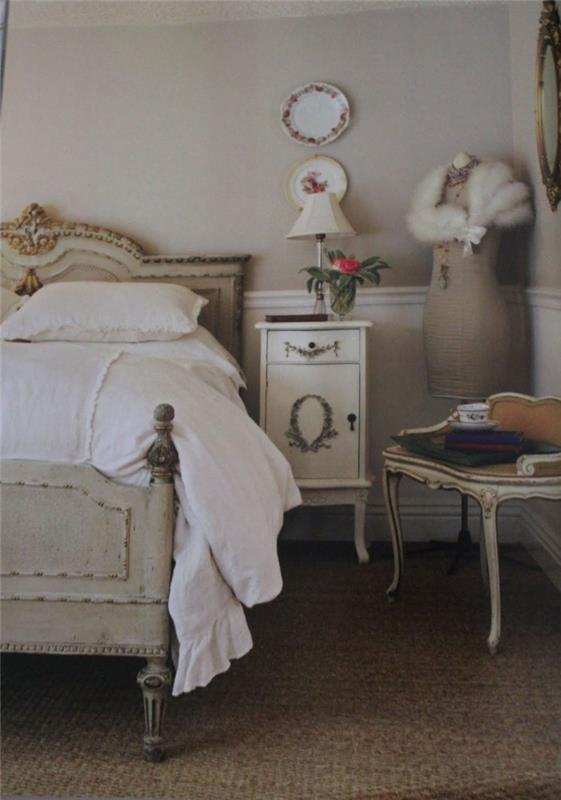 sisustusideoita deco eläviä ideoita makuuhuone ranskalainen tyyli