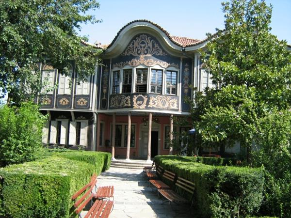 viime hetken bulgaria vanha kaupunki plovdiv uudestisyntyminen talo