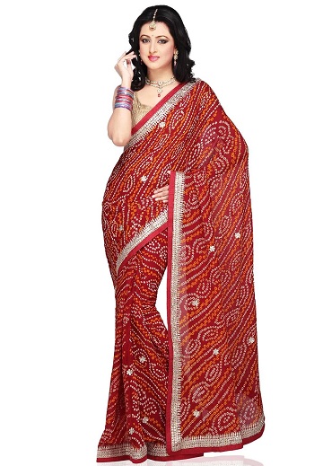 Kutch Bandhani Saree