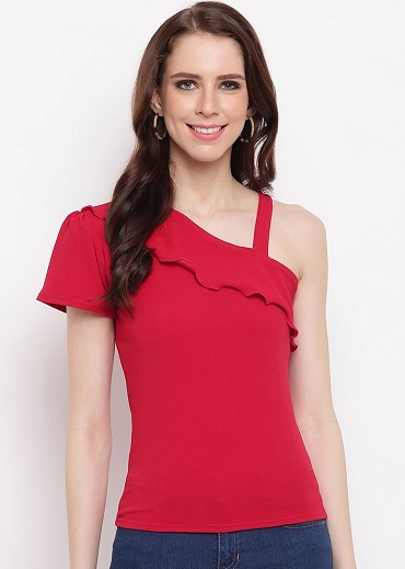 One Shoulder Party Wear Top