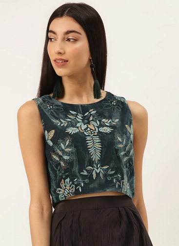 Designer Crop Top nőknek