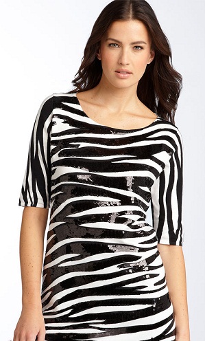 Zebra Print Designer tunika -toppe