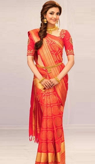 Kajal Agarwal Pattu Saree -ben