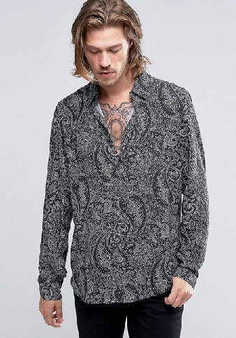 Paisley print Normál szabású ing