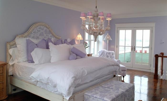 laventeli väri väri trendi seinät makuuhuone heittää tyynyt