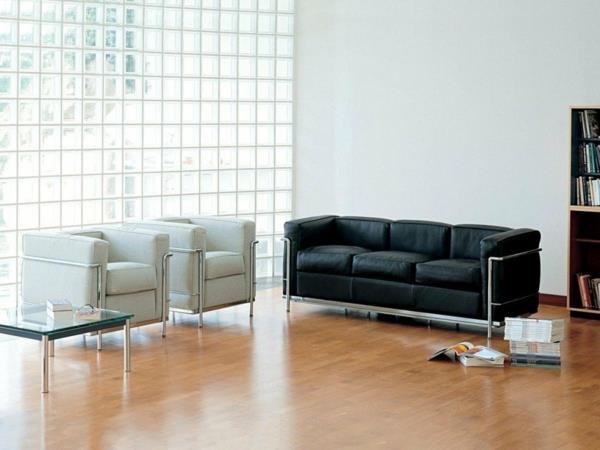 le corbusier nahkainen sohva nojatuoli design klassinen