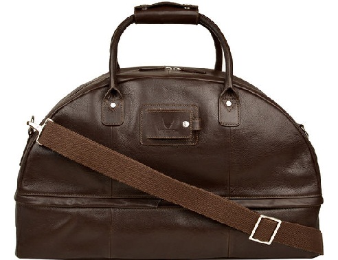 Ettore 02, barna bőr poggyász táska