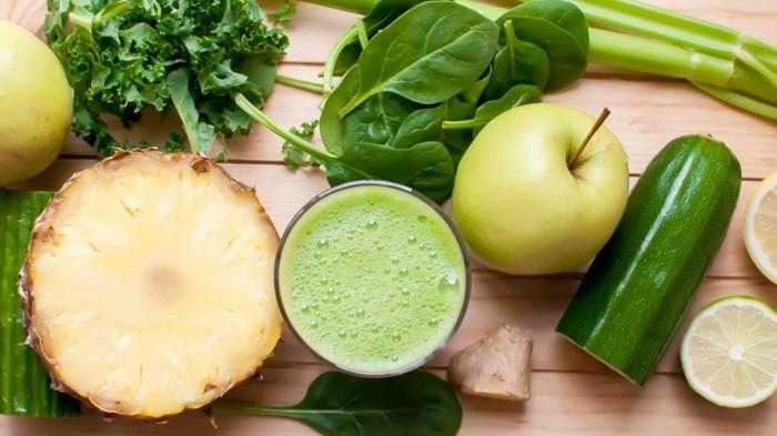 ruoka vartalo detox ananas pinaatti omena inkivääri