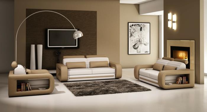 nahkasohva aitoa nahkaa beige valkoinen sileä sohva nojatuoli ergonominen muotoilu