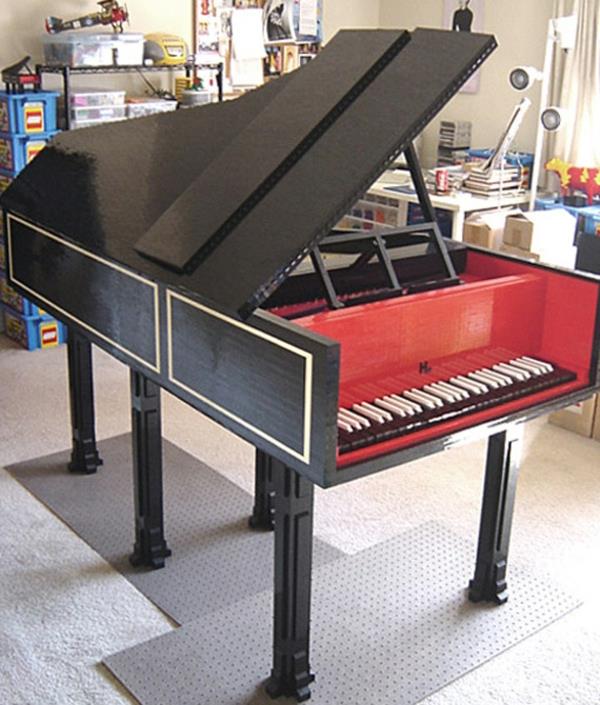 Lego -keittiön korttelin hahmot DIY luova piano