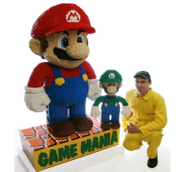 lego tiilet keittiöhahmot DIY luova super mario