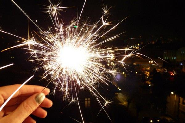 glitter -valokoriste -ideoita oudolle uudenvuodenjuhlalle