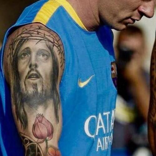 leo messi jeesus kristus tatuointi